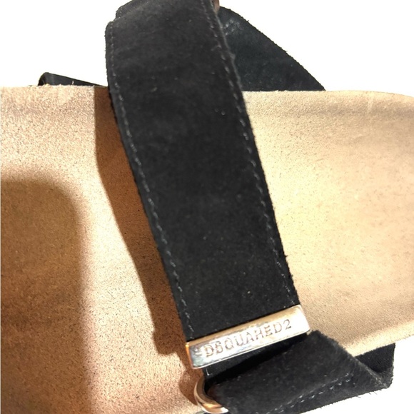 DSQUARED2 Black and Tan Women's Sandals - Picture 3 of 6